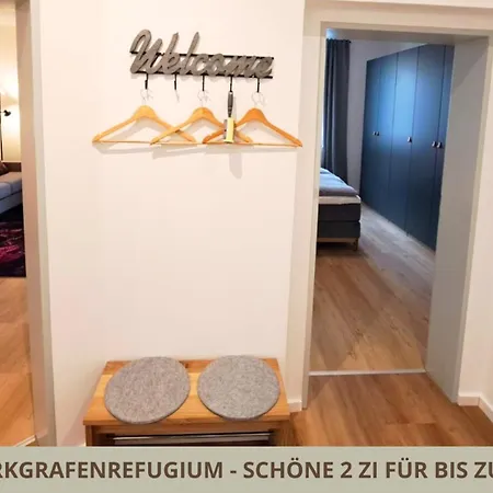 Апартаменты Markgrafenrefugium Zentrumsnahe 2 Zi Mit Kueche Fuer 1-4 Personen Байройт