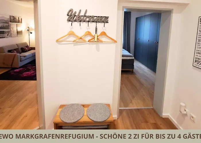 Appartamento Markgrafenrefugium Zentrumsnahe 2 Zi Mit Kueche Fuer 1-4 Personen Bayreuth