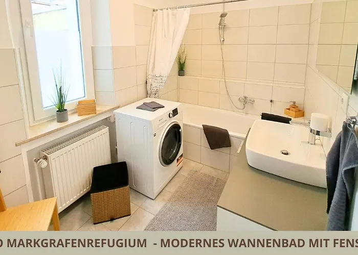 Markgrafenrefugium Zentrumsnahe 2 Zi Mit Kueche Fuer 1-4 Personen * Bayreuth